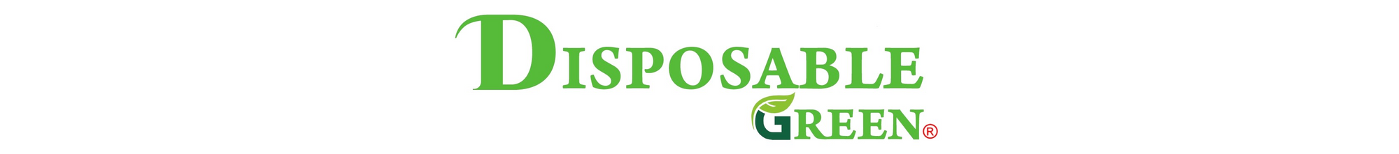 Disposable Green logo in green text on white background.